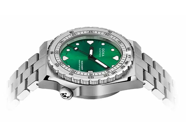 DOXA 862.10.131.10 SUB 600T SEA EMERALD STAINLESS STEEL BEZEL, фото 2 | Интернет-магазин оригинальных часов и аксессуаров