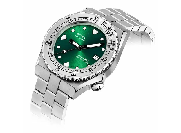 DOXA 862.10.131.10 SUB 600T SEA EMERALD STAINLESS STEEL BEZEL, фото 3 | Интернет-магазин оригинальных часов и аксессуаров