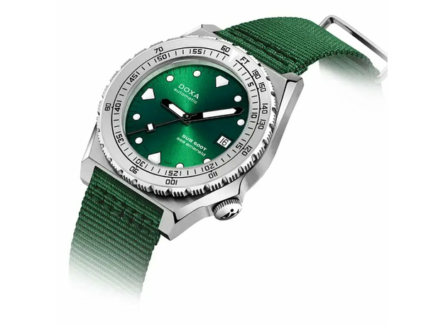 DOXA 862.10.131.26-N SUB 600T SEA EMERALD STAINLESS STEEL BEZEL, фото 3 | Интернет-магазин оригинальных часов и аксессуаров
