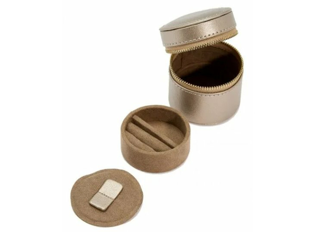 Шкатулка WOLF 213978 Palermo Double Watch Roll With Jewelry Pouch - Pewter, фото 7 | Интернет-магазин оригинальных часов и аксессуаров