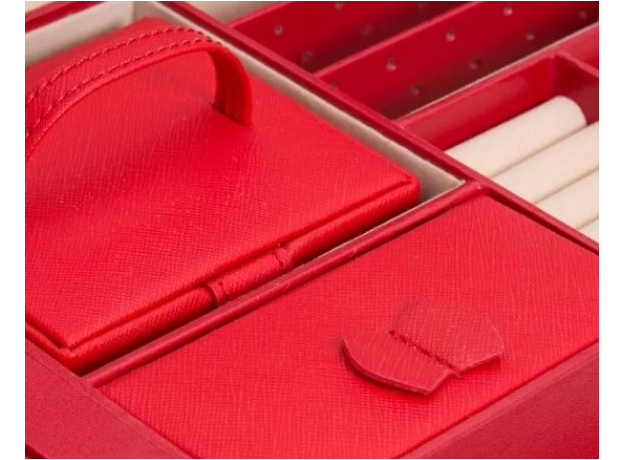 Скринька WOLF 280114 Heritage Medium Jewelry Box - Red, фото 5 | Интернет-магазин оригинальных часов и аксессуаров