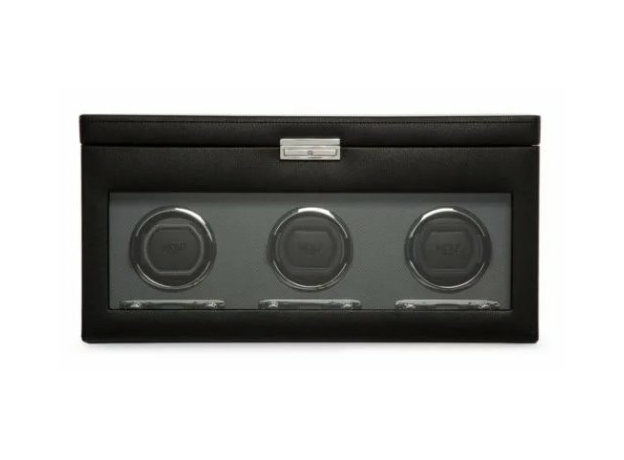 Шкатулка WOLF 456302 Viceroy Triple Winder with Storage - Black | Интернет-магазин оригинальных часов и аксессуаров
