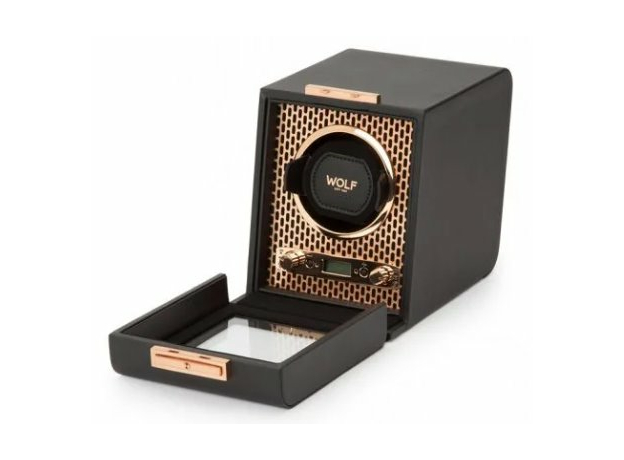 Шкатулка WOLF 469116 Axis Single Winder Copper, фото 2 | Интернет-магазин оригинальных часов и аксессуаров