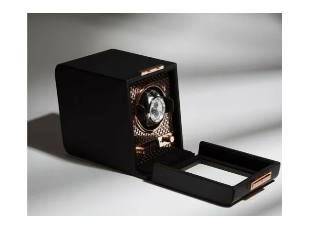 Шкатулка WOLF 469116 Axis Single Winder Copper, фото 4 | Интернет-магазин оригинальных часов и аксессуаров