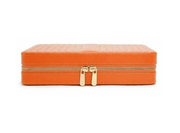 Шкатулка WOLF 766139 Maria Large Zip Jewelry Case - Tangerine, фото 2 | Интернет-магазин оригинальных часов и аксессуаров