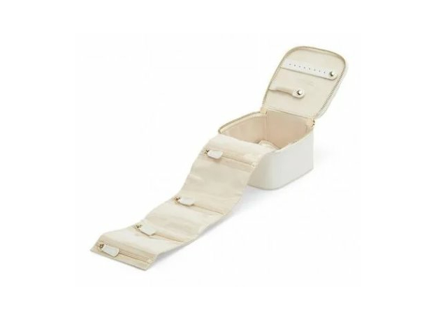 Шкатулка WOLF 766553 Maria Zip Jewelry Cube - White, фото 4 | Интернет-магазин оригинальных часов и аксессуаров