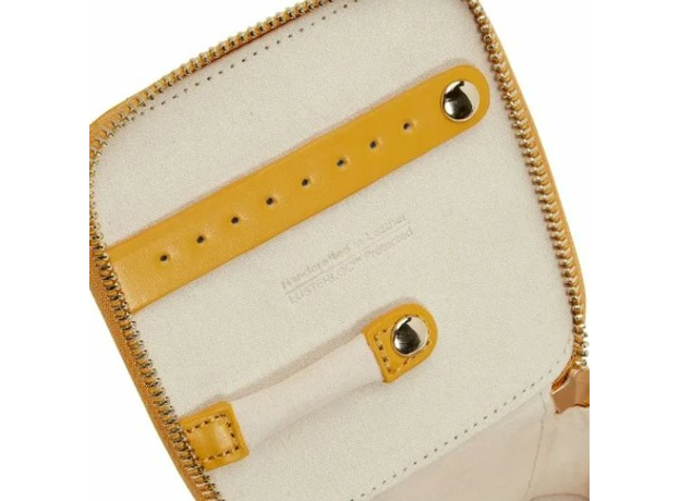 Шкатулка WOLF 766593 Maria Zip Jewelry Cube - Mustard, фото 5 | Интернет-магазин оригинальных часов и аксессуаров