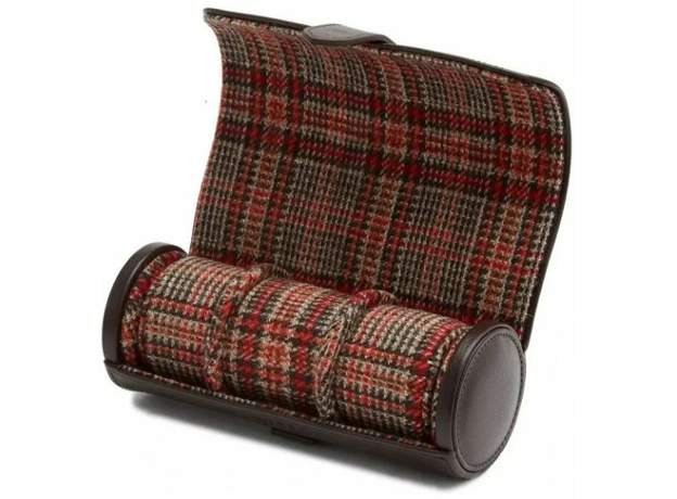 Шкатулка WOLF 800685 WM Brown Watch Roll with Cigar Case Brown, фото 2 | Интернет-магазин оригинальных часов и аксессуаров