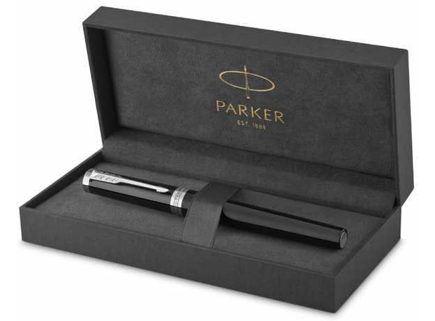 Ручка-роллер Parker INGENUITY Black Lacquer CT RB 60-122, фото 2 | Интернет-магазин оригинальных часов и аксессуаров