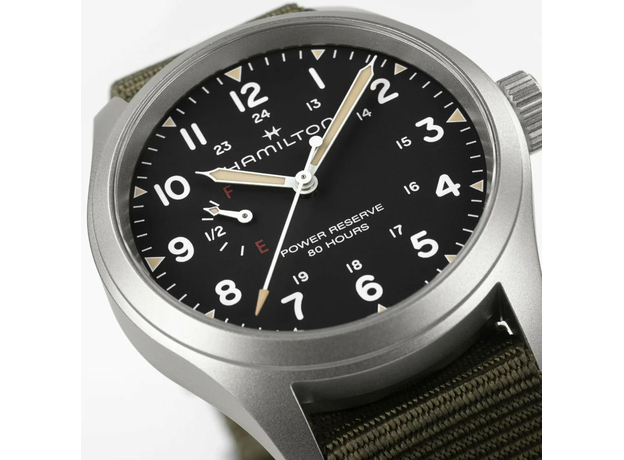Hamilton H69509930 KHAKI FIELD MECHANICAL POWER RESERVE 40 ММ, фото 4 | Интернет-магазин оригинальных часов и аксессуаров