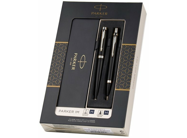 Набір ручок Parker IM Black CT FP+BP 22-192b19 (перова + кулькова), фото 4 | Интернет-магазин оригинальных часов и аксессуаров