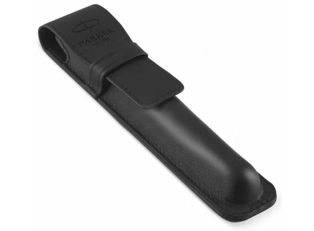 Набор Parker SONNET Black Lacquer GT FP18 F 86-011b24 (перьевая ручка + кож.чехол), фото 4 | Интернет-магазин оригинальных часов и аксессуаров