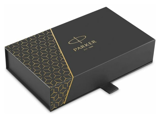 Набор Parker SONNET Black Lacquer GT FP18 F 86-011b24 (перьевая ручка + кож.чехол), фото 5 | Интернет-магазин оригинальных часов и аксессуаров