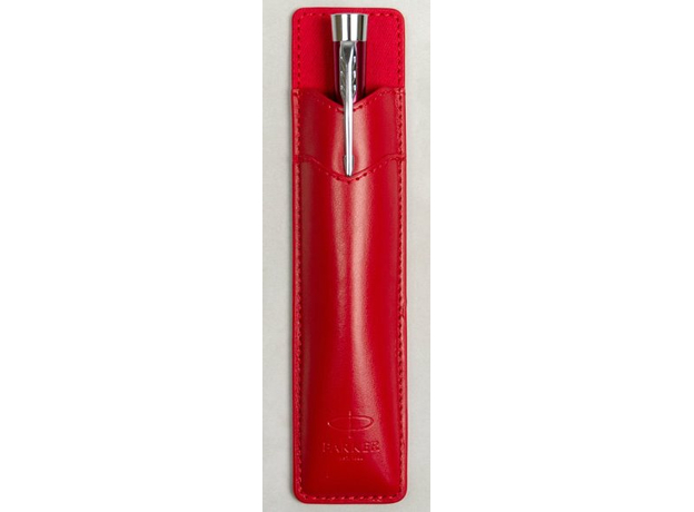 Набор Parker URBAN Vibrant Magenta CT BP 30-535b242  (шариковая ручка + чехол красный), фото 4 | Интернет-магазин оригинальных часов и аксессуаров