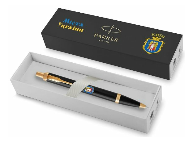 Ручка шариковая Parker IM CITY Black GT BP Герб Киева 22032_C0010u, фото 3 | Интернет-магазин оригинальных часов и аксессуаров