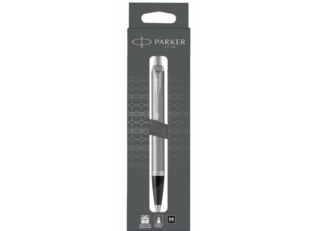 Ручка шариковая Parker IM Stainless Steel CT BP блистер 26-236 | Интернет-магазин оригинальных часов и аксессуаров