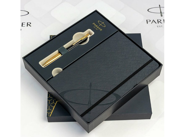 Набор Parker URBAN Muted Black GT BP 30-035b24 (шариковая ручка + блокнот Parker), фото 3 | Интернет-магазин оригинальных часов и аксессуаров