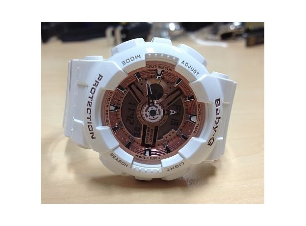 CASIO BA-110-7A1ER, Вариации товара: Белый/Розовый, фото 2 | Интернет-магазин оригинальных часов и аксессуаров