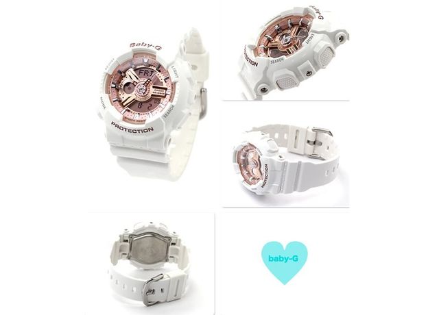 CASIO BA-110-7A1ER, Вариации товара: Белый/Розовый, фото 11 | Интернет-магазин оригинальных часов и аксессуаров