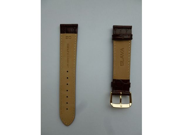 Ремешок SLAVA 119 dark brown g 22 mm, фото 2 | Интернет-магазин оригинальных часов и аксессуаров