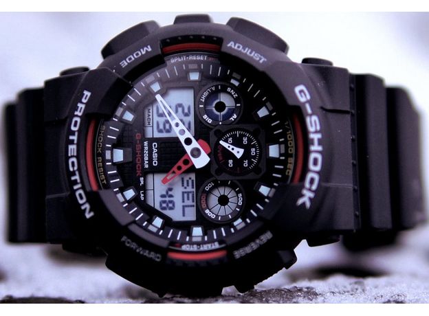 CASIO GA-100-1A4ER, Вариации товара: Черный/Красный, фото 9 | Интернет-магазин оригинальных часов и аксессуаров