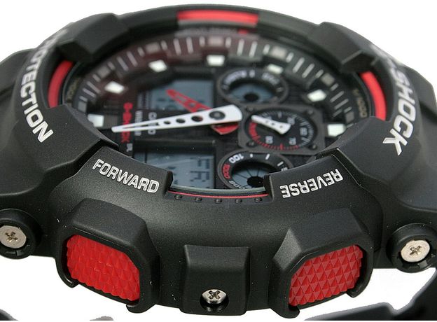 CASIO GA-100-1A4ER, Вариации товара: Черный/Красный, фото 13 | Интернет-магазин оригинальных часов и аксессуаров