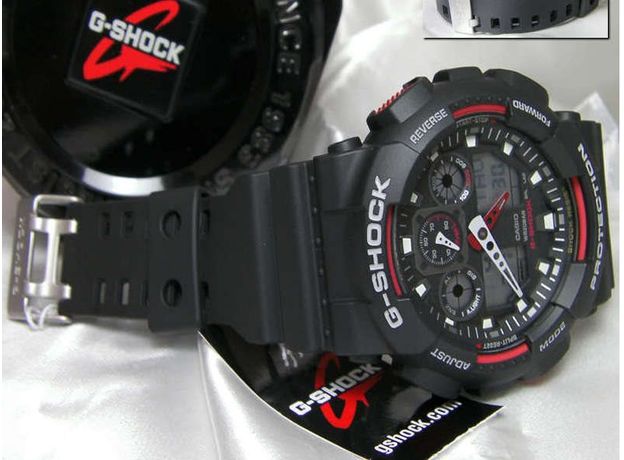 CASIO GA-100-1A4ER, Вариации товара: Черный/Красный, фото 14 | Интернет-магазин оригинальных часов и аксессуаров