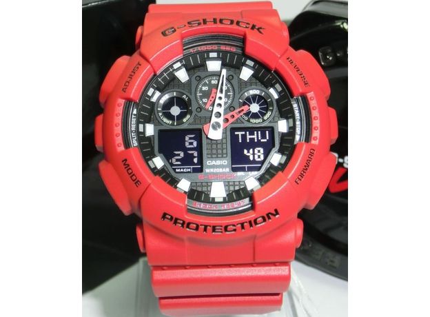 CASIO GA-100B-4AER, Варіант кольору: Червоний, фото 19 | Интернет-магазин оригинальных часов и аксессуаров