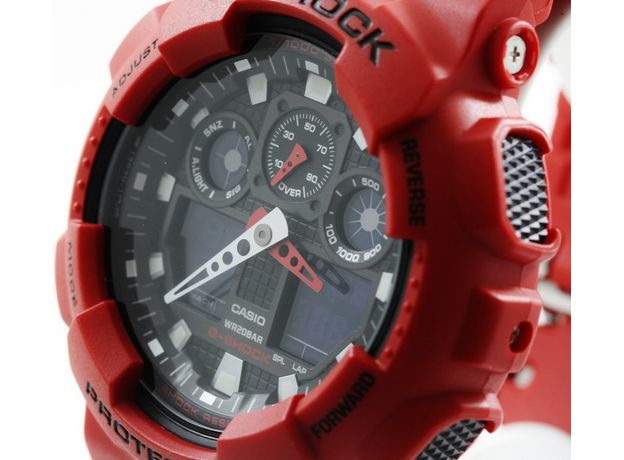 CASIO GA-100B-4AER, Варіант кольору: Червоний, фото 18 | Интернет-магазин оригинальных часов и аксессуаров