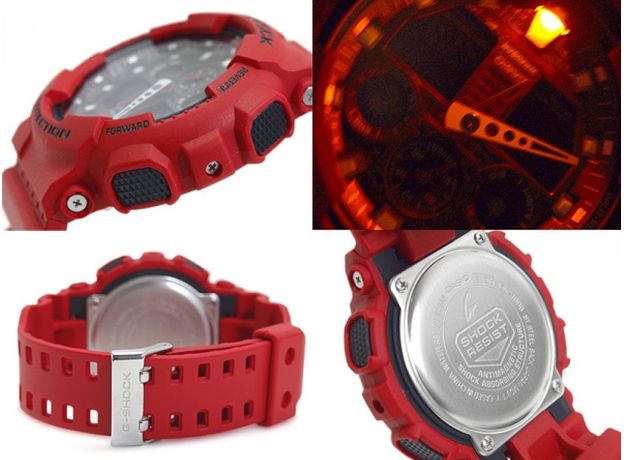 CASIO GA-100B-4AER, Варіант кольору: Червоний, фото 12 | Интернет-магазин оригинальных часов и аксессуаров