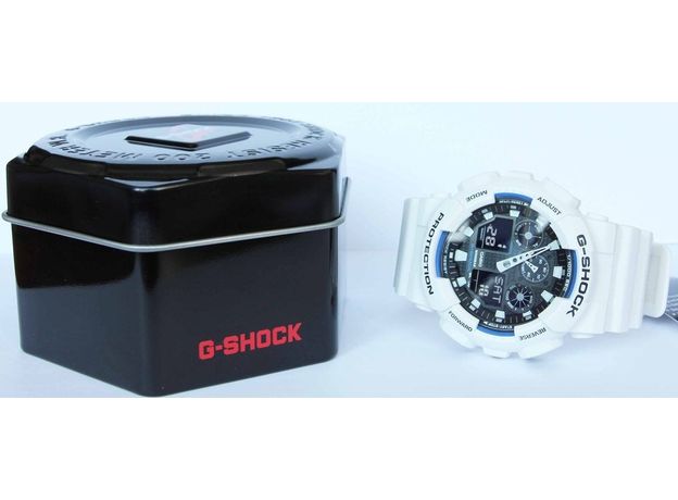 CASIO GA-100B-7AER, Варіант кольору: Білий, фото 18 | Интернет-магазин оригинальных часов и аксессуаров