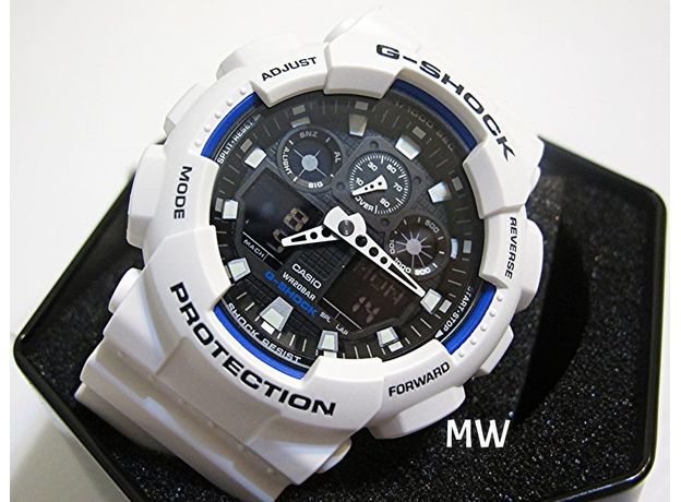 CASIO GA-100B-7AER, Варіант кольору: Білий, фото 8 | Интернет-магазин оригинальных часов и аксессуаров