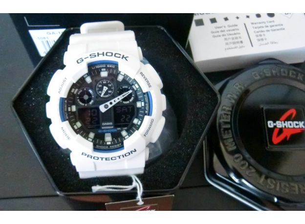 CASIO GA-100B-7AER, Варіант кольору: Білий, фото 7 | Интернет-магазин оригинальных часов и аксессуаров