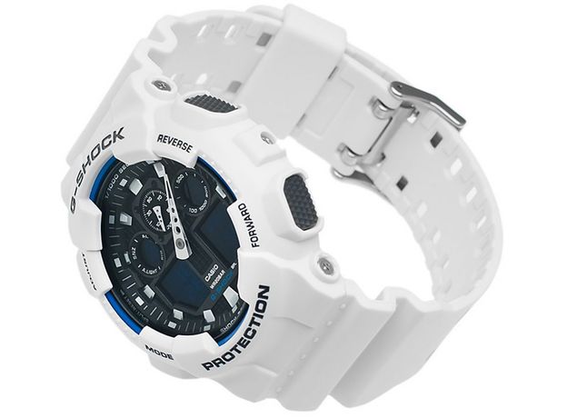 CASIO GA-100B-7AER, Варіант кольору: Білий, фото 5 | Интернет-магазин оригинальных часов и аксессуаров