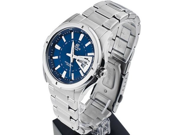 CASIO EF-129D-2AVEF, Варіант кольору: Сталевий/Синій, фото 2 | Интернет-магазин оригинальных часов и аксессуаров