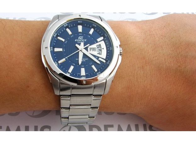 CASIO EF-129D-2AVEF, Варіант кольору: Сталевий/Синій, фото 3 | Интернет-магазин оригинальных часов и аксессуаров