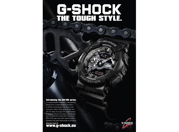 CASIO GA-110-1BER, Варіант кольору: Чорний, фото 19 | Интернет-магазин оригинальных часов и аксессуаров